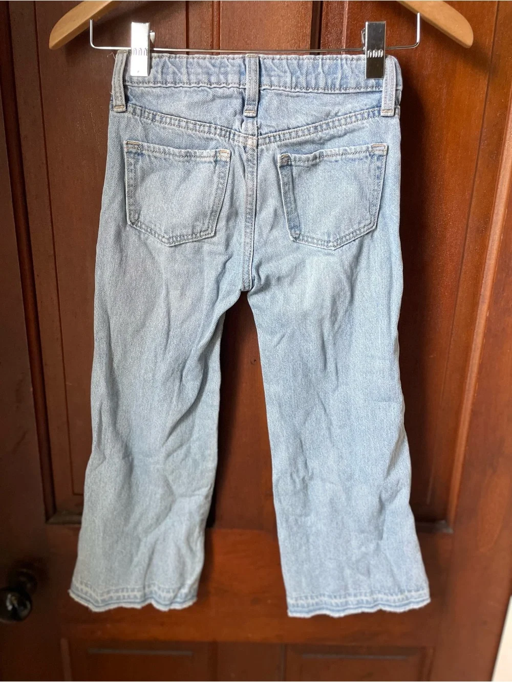 Old Navy girls size 7 high rise baggy wide leg jeans